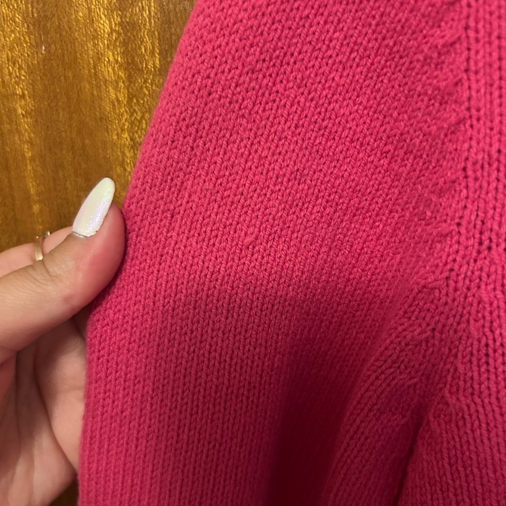 Betsey Johnson Pink Marilyn Monroe Cropped Cardigan Sweater Y2K - Picture 5 of 6